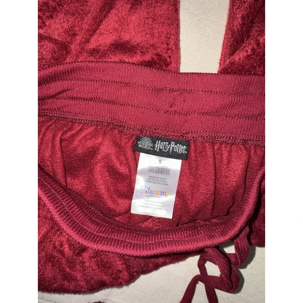 NWT Harry Potter Gryffindor Junior's Pajama‎ Set Fleece PJammy PJs Size S Small - Picture 5 of 5